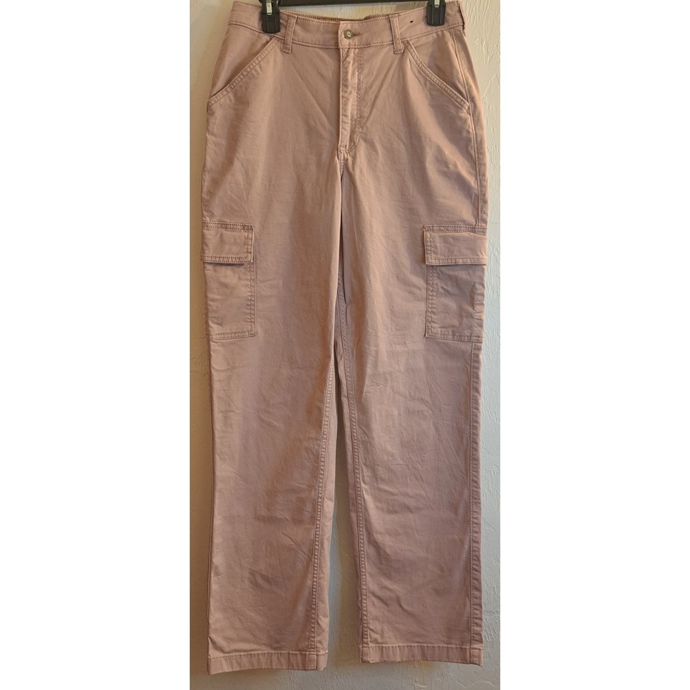 Hollister Dusty Pink‎ Ultra High-Rise Dad Pant Cargo Sz 6L/28L Street y2k Skater